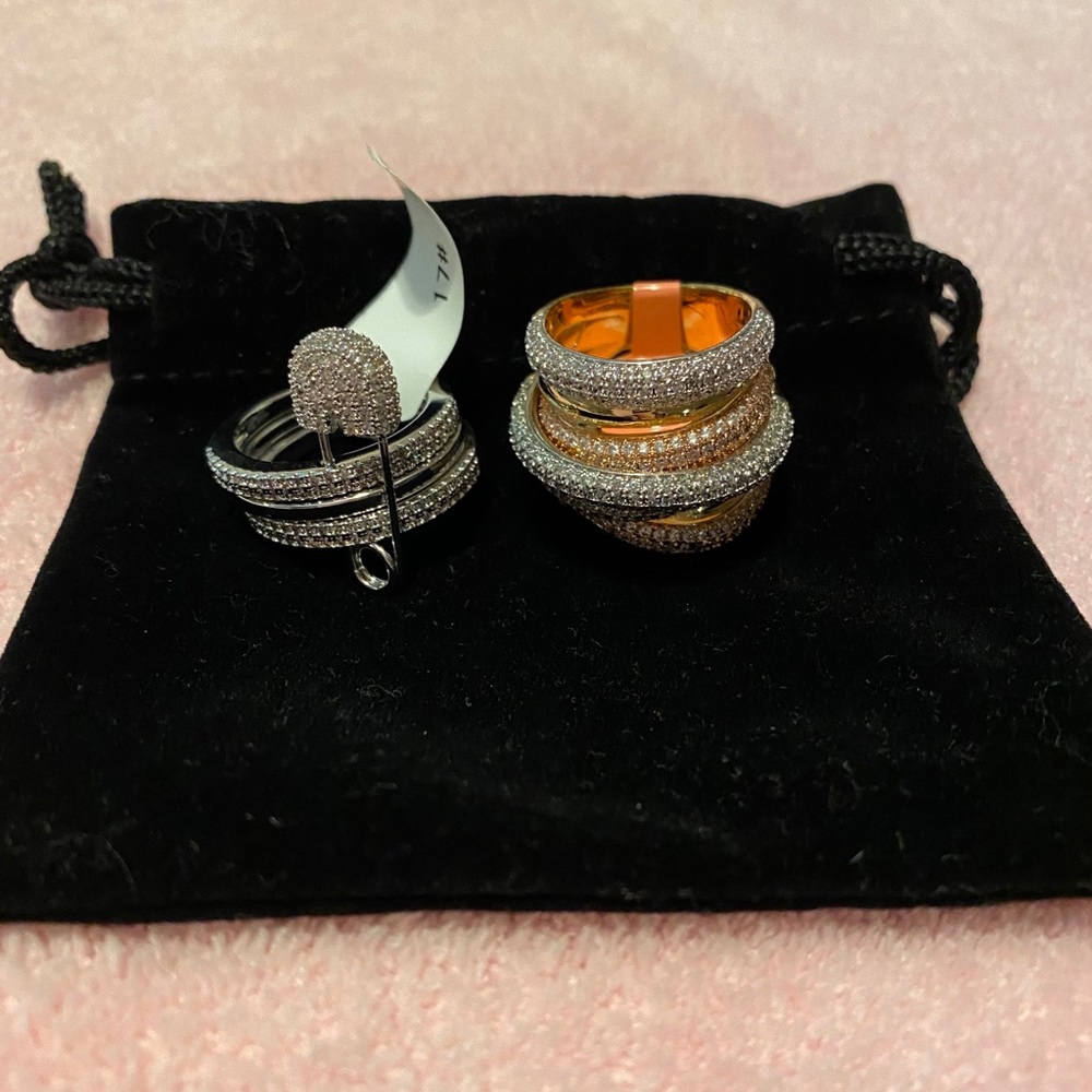 2 rings. Never worn brand new with tags. Sz 6.